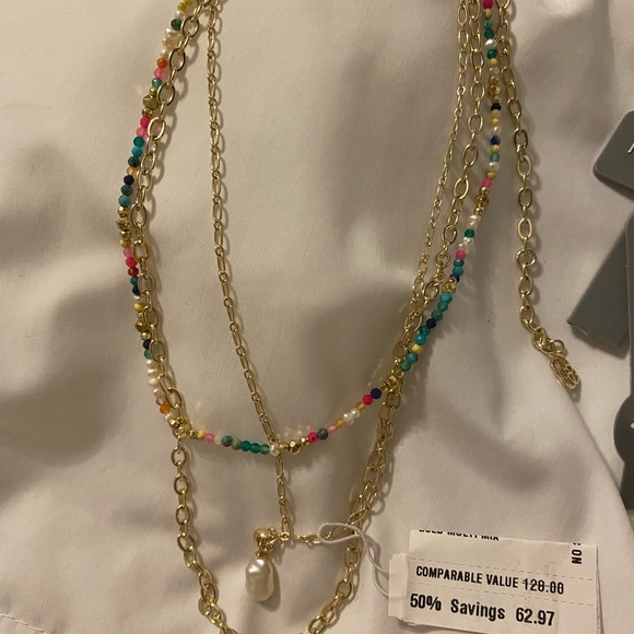 Kendra Scott Scarlet Bead Chain Layered 